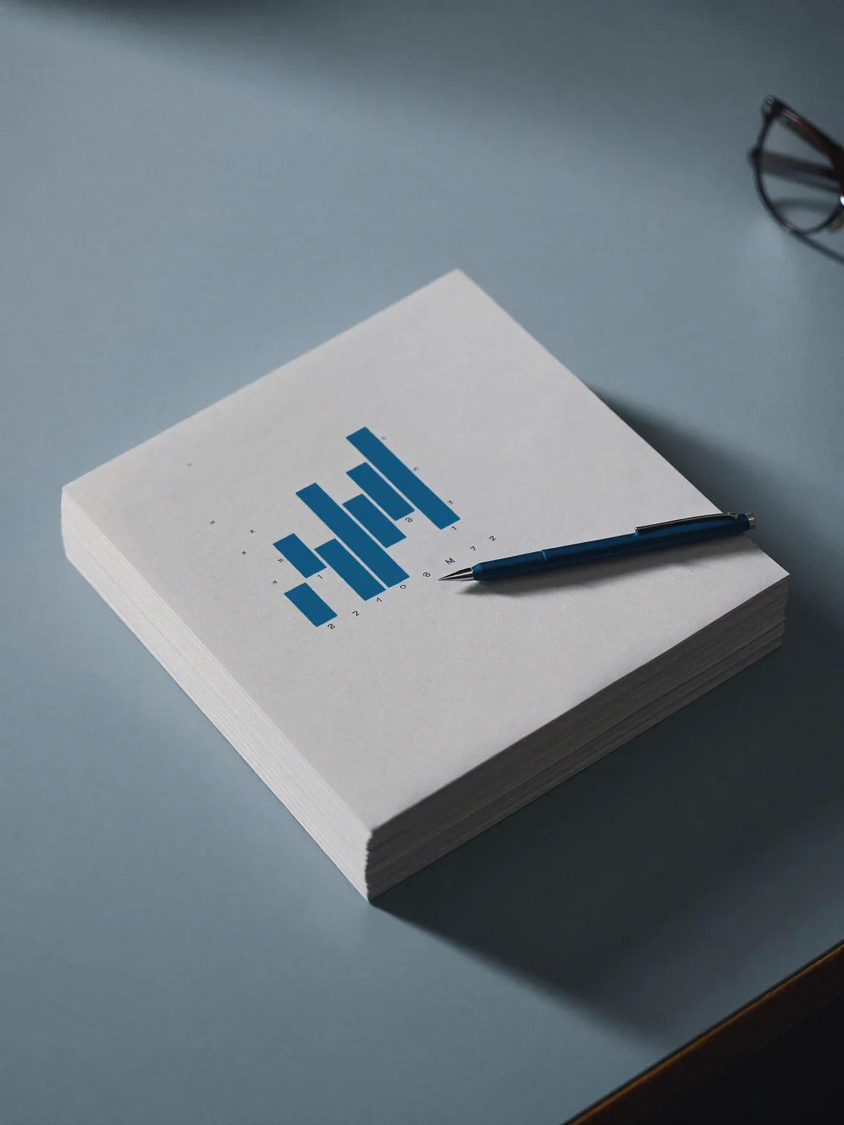 Monthly statements on the desk